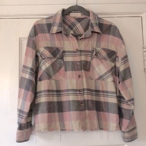 Cropped ‘By Together’ Flannel